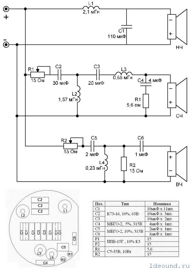 S50b radiotehnika схема фильтра