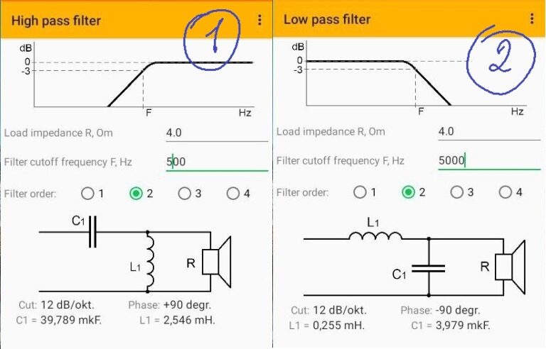 Расчет пассивных разделительных фильтров в акустических системах ...