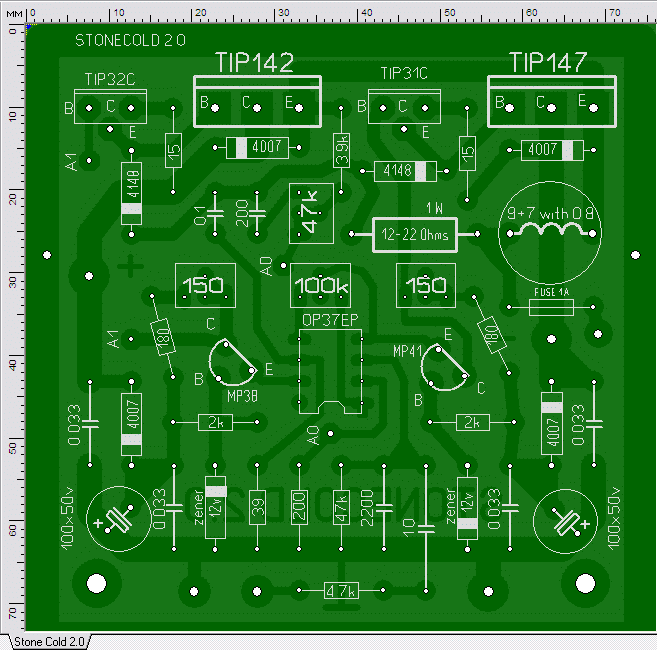 Стоунколд усилитель схема