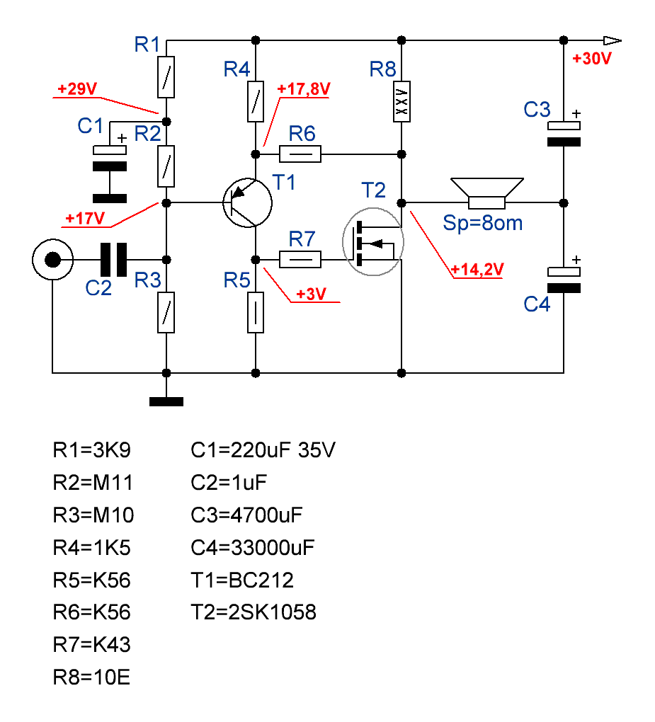 Схема усилителя низкой частоты на транзисторах