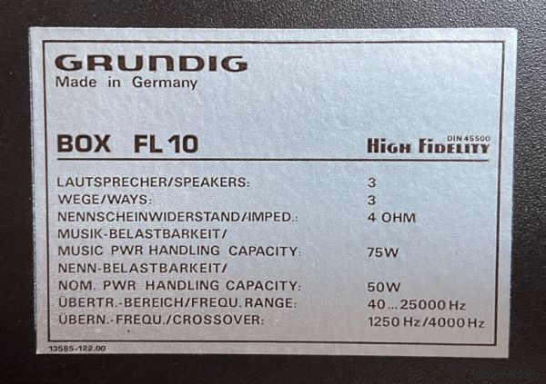 Grundig Box FL 10