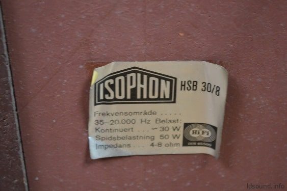 Isophon HSB 30/8