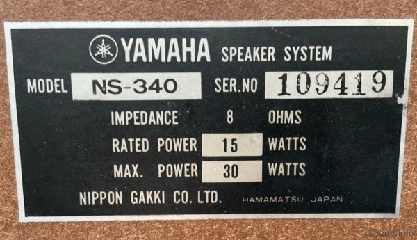 YAMAHA NS-340